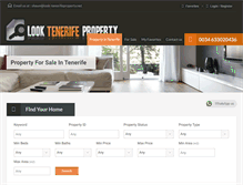 Tablet Screenshot of look-tenerifeproperty.net